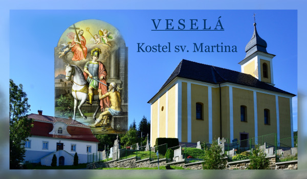 Kostel sv. Martina / Kostel a sv. Martina a oltářní obraz sv. Martina na koni / Autor fotografie: ŘKFÚ