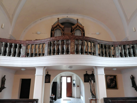 Veltrusy, kostel Narození sv. Jana Křtitele / varhany