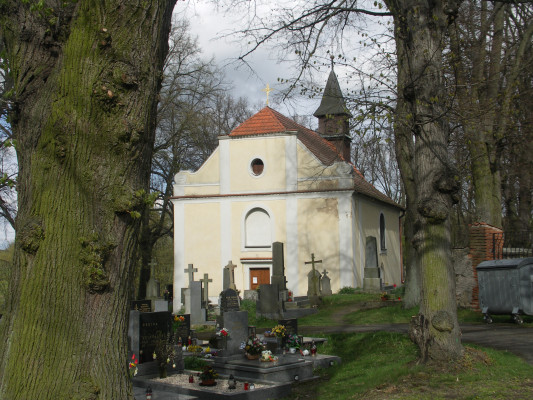 Kostel Božího Těla / Pohled ze hřbitova / Autor fotografie: Veronika Olšovcová