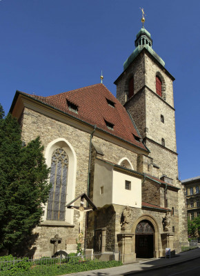 Praha 1 - Nové Město, kostel sv. Jindřicha a Kunhuty