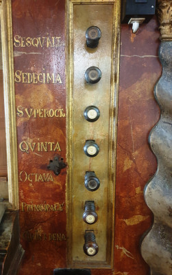 Varhanní rejstříky / Varhanář Ondřej Tadeáš Kokštein