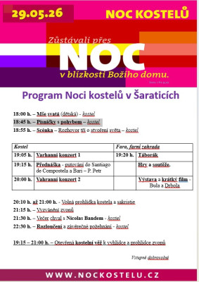 Program Noci kostelů 2026 / Autor fotografie: Koutný