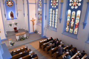 Kaple Nejsvětějšího Srdce Ježíšova / Interiér kaple po celkové rekonstrukci z roku 2020