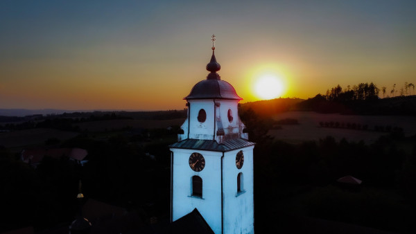 Netín, poutní kostel Nanebevzetí Panny Marie