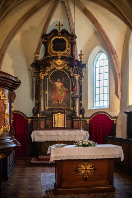 Nelahozeves, kostel sv. Ondřeje / interier kostela