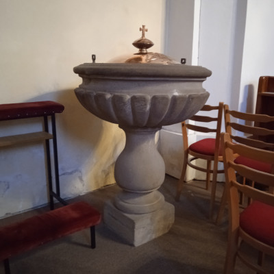 Kostel Narození Panny Marie UH - Sady, křtitelnice / Autor fotografie: PhDr. Vladimír Teťhal