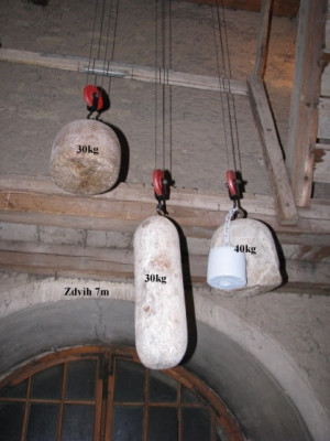 Hodinová závaží / Autor fotografie: Ladislav Tomek