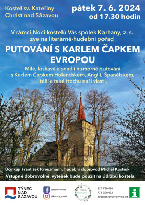 Plakát Putování s Karlem Čapkem / Autor fotografie: Karhany, z.s.