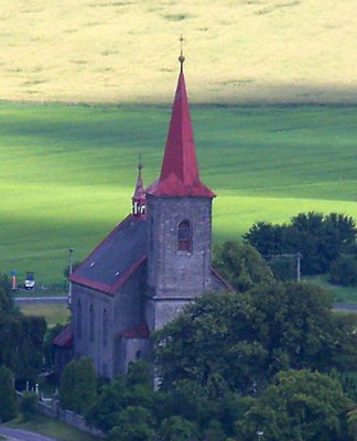 Újezd pod Troskami, kostel sv. Jana Křtitele, Újezd pod Troskami