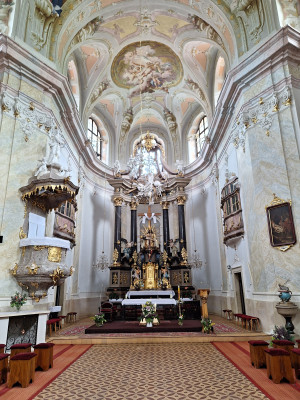 Sloup v Moravském krasu, kostel Panny Marie Bolestné