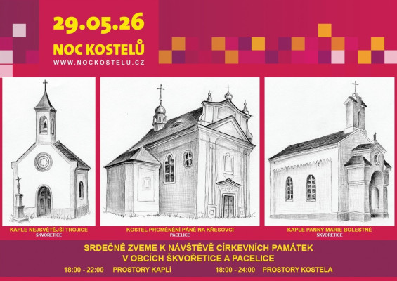 Škvořetice-Pacelice, kostel Proměnění Páně