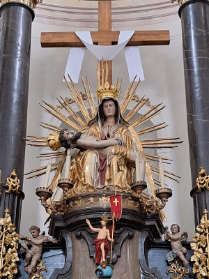 Sloup v Moravském krasu, kostel Panny Marie Bolestné