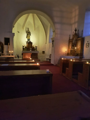 Žákava, kostel sv. Vavřince