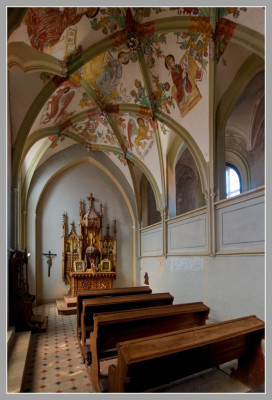 Lomnice, zámecká kaple - kaple sv. Františka Serafínského (z Assisi), centrum