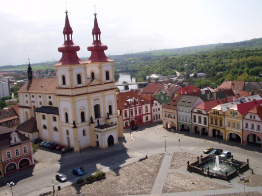 Kadaň kostel Povýšení sv. kříže