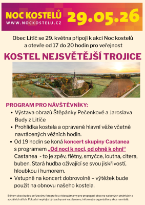 plakát Noc kostelů 2026 / Autor fotografie: Lenka Mužíková