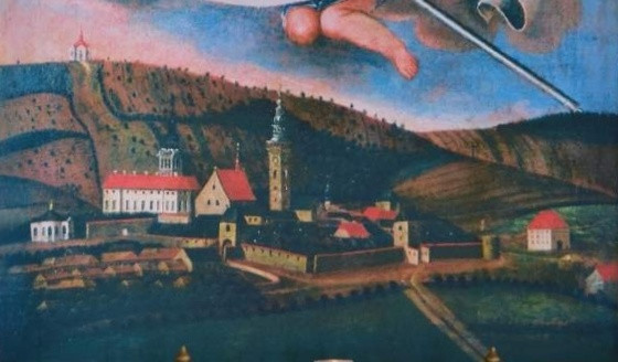 Veduta obrazu sv. Urbana s kostelem sv. Jakuba