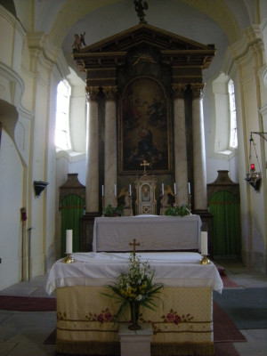 Kostel v Jezné / Hlavní oltář / Autor fotografie: Ivana Meclová