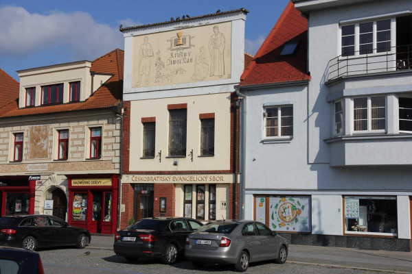 Vstup 2023 / Situace kostela na náměstí / Autor fotografie: Lenka Langhansová