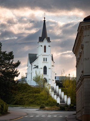 Pelhřimov, kostel sv. Kříže