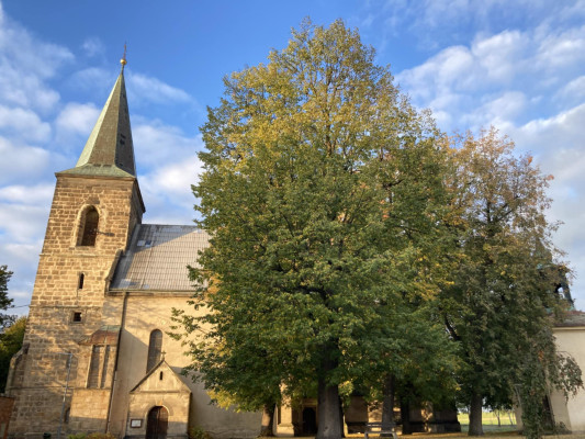 Martiněves-Charvatce, kostel Nanebevzetí Panny Marie