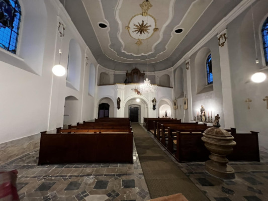 kostel sv. Václava - interiér / Autor fotografie: Nováková Tereza 