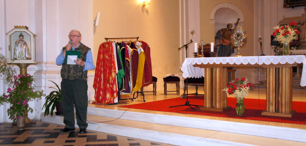 Přednáška o historii kostela / Autor fotografie: Vladimír Schindler