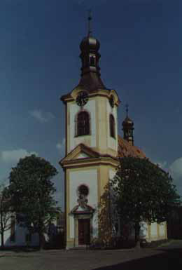 Malešov, kostel sv. Václava