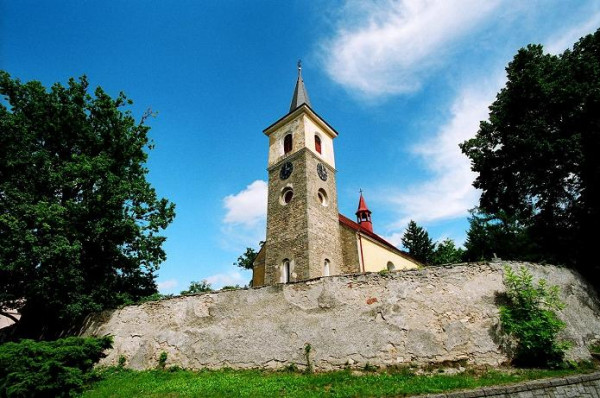 Vrchotovy Janovice, kostel sv. Martina, hřbitov
