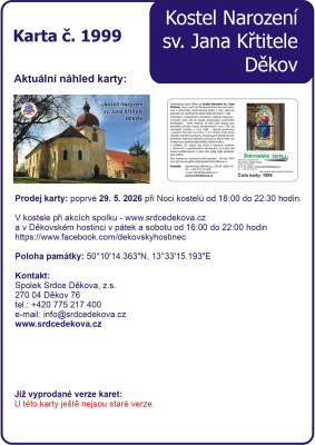 Děkov, kostel Narození sv. Jana Křtitele